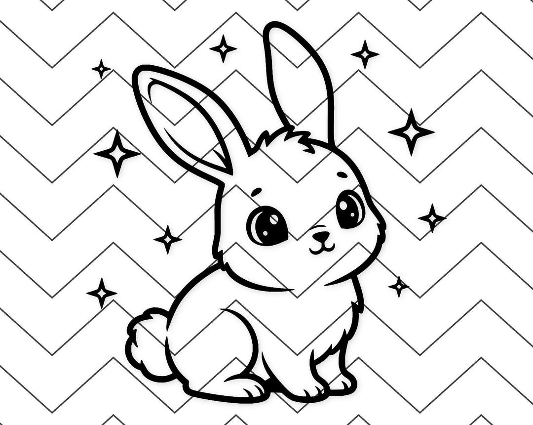 Bunny Svg Svg Png Dxf: Cute Design for Baby Shower Decor - Etsy