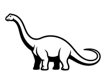 Brontosaurus Svg: Bold Profile Design For T-Shirts