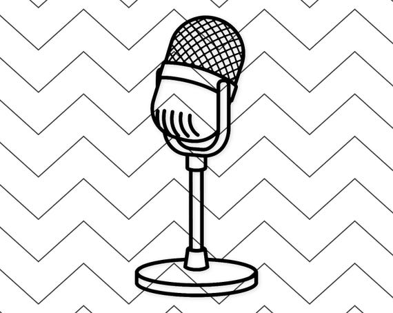 Retro Microphone Svg: Bold Design For T-Shirts