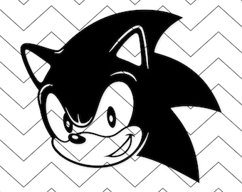 Sonic Svg: Bold Clean Outline For T-Shirts