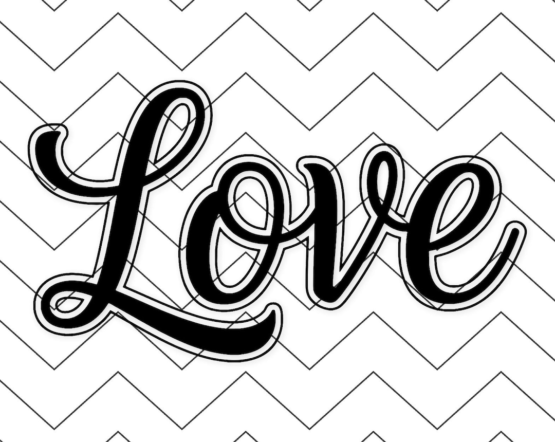 Love Script Svg: Elegant Design for Crafts - Etsy
