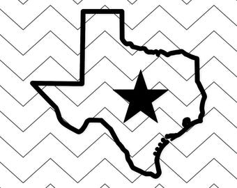 Texas Outline Svg: Bold Design For Crafts