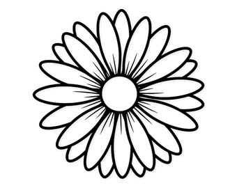 Daisy Svg: Minimalist Outline Design For Cricut Projects