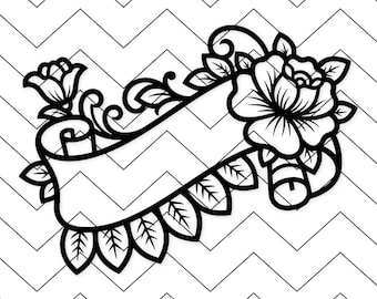 Vintage Floral Label Svg: Elegant Design For Invitations