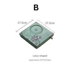 Japanese Kyusu Teapot Set with Lotus Tray – Matcha Gift, Zen Home Decor image 12