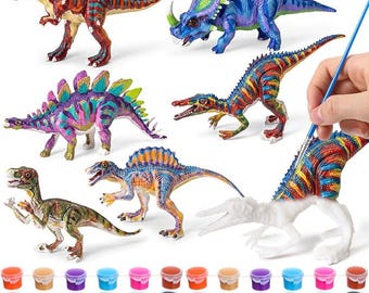 DoubleFill Dinosaur Arts And Crafts Kit Paint Your Own Dinosaur