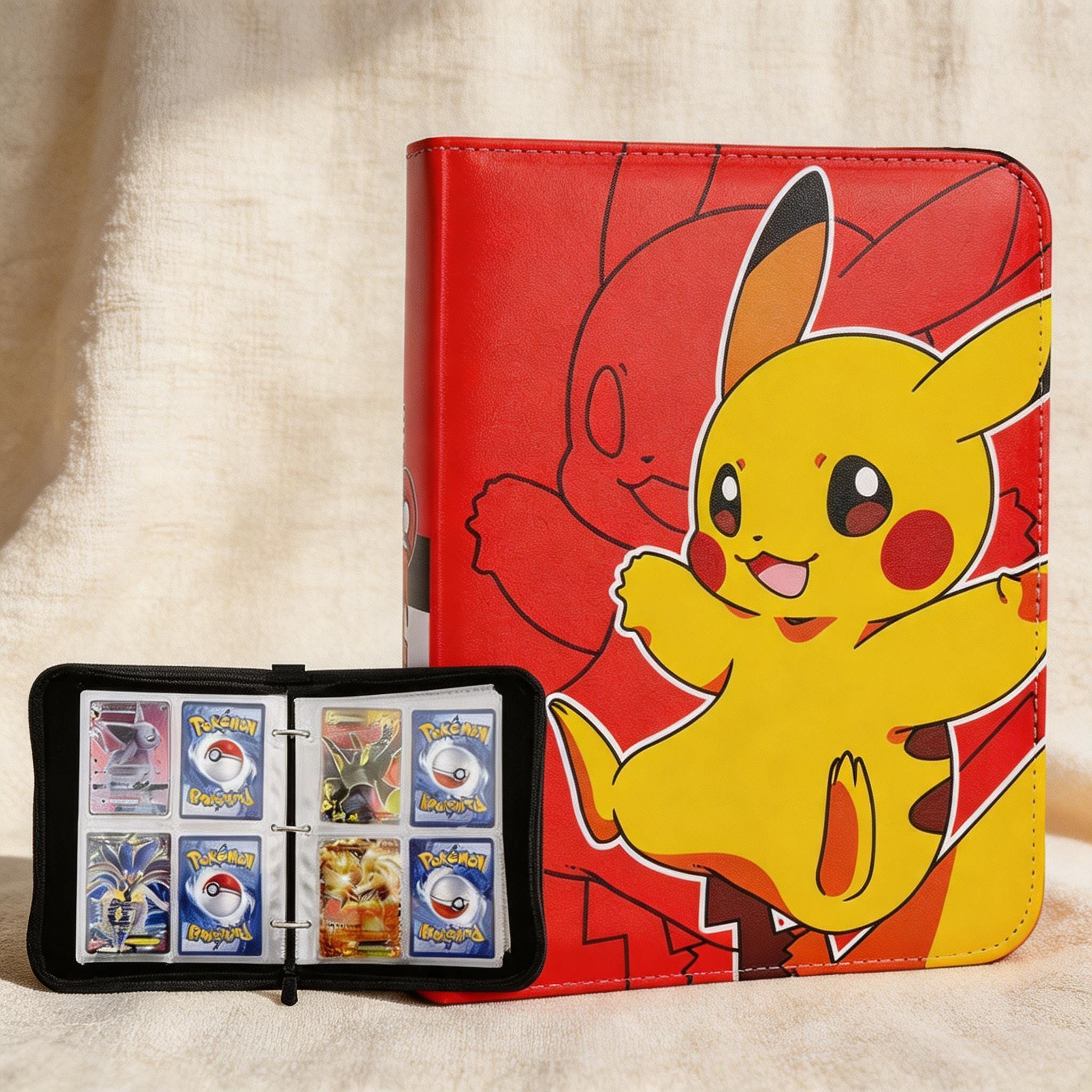 pikachu pokemon card holder Commuter Wallet with Carabiner and Lanyard This Pokemon commuter wallet makes it easy to get to and from work or school in secure style Pokemon Card Binder Pikachu Album,