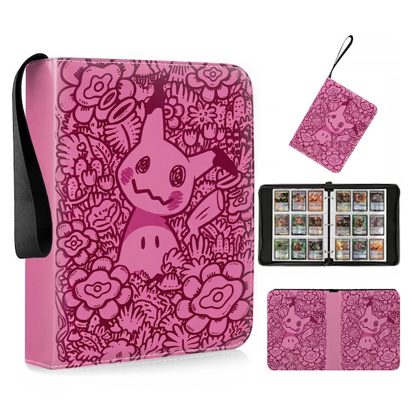 Mimikyu Card Binder, Pokemon TCG Album, Cute Trading Card Collector Gift