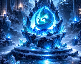 Dragon Egg Lamp: Hatchling Night Light-Ice