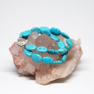 Each Moment Turquoise Double-Strand Bracelet