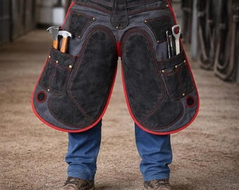 Handmade Farrier Apron – Leather Horseshoeing & Blacksmith Work Apron