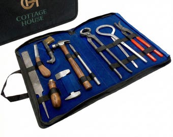 Farrier Tool Kit | Professional Horse Hoof Care & Horseshoeing Tools | Hand-Powered Farrier Equipment