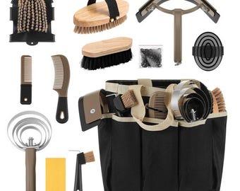 Personalized Horse Grooming Kit – Mane, Shine, Hair Brushes, Hoof Pick
