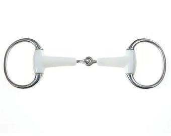 Ergonomic Horse Snaffle Bit: Zinc Alloy D-Ring