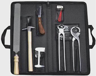 Farrier Tool Kit | Professional Horse Hoof Care & Horseshoeing Tools | Hand-Powered Farrier Equipment