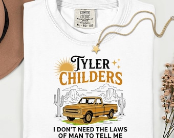 Tyler Childers Retro Truck Cactus Graphic Tee, Western Country Music Concert Shirt