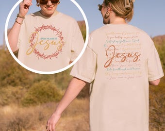 Christian Jesus Sweatshirt – Bible Verse Apparel, Crown of Thorns Graphic Tee