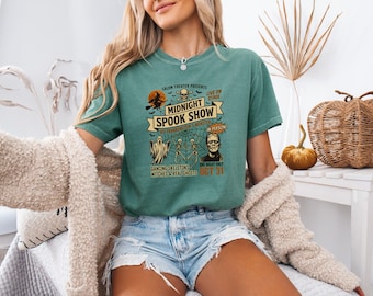Frankenstein Monster T-Shirt, Vintage Horror Movie Theater Tee, Retro Spooky Season Graphic
