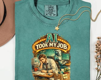 AI Took My Job Shirt, Funny Tech Humor Tee, Sarcastic Office Nerd T-Shirt