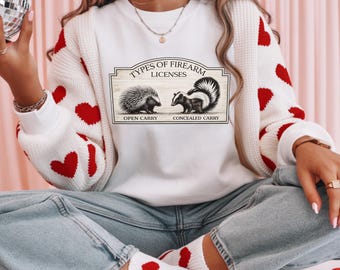 Skunk & Porcupine T-Shirt – Vintage Humor Graphic Tee