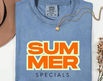 Vintage Summer Paradise Shirt, Minimalist Graphic Tee, Sun Sea Comfort Colors Top