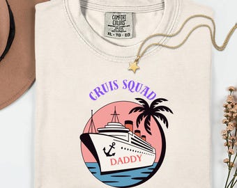 Personalized Family Cruise 2026 Tee, Daddy Cruise Squad Shirt, Comfort Colors 1717