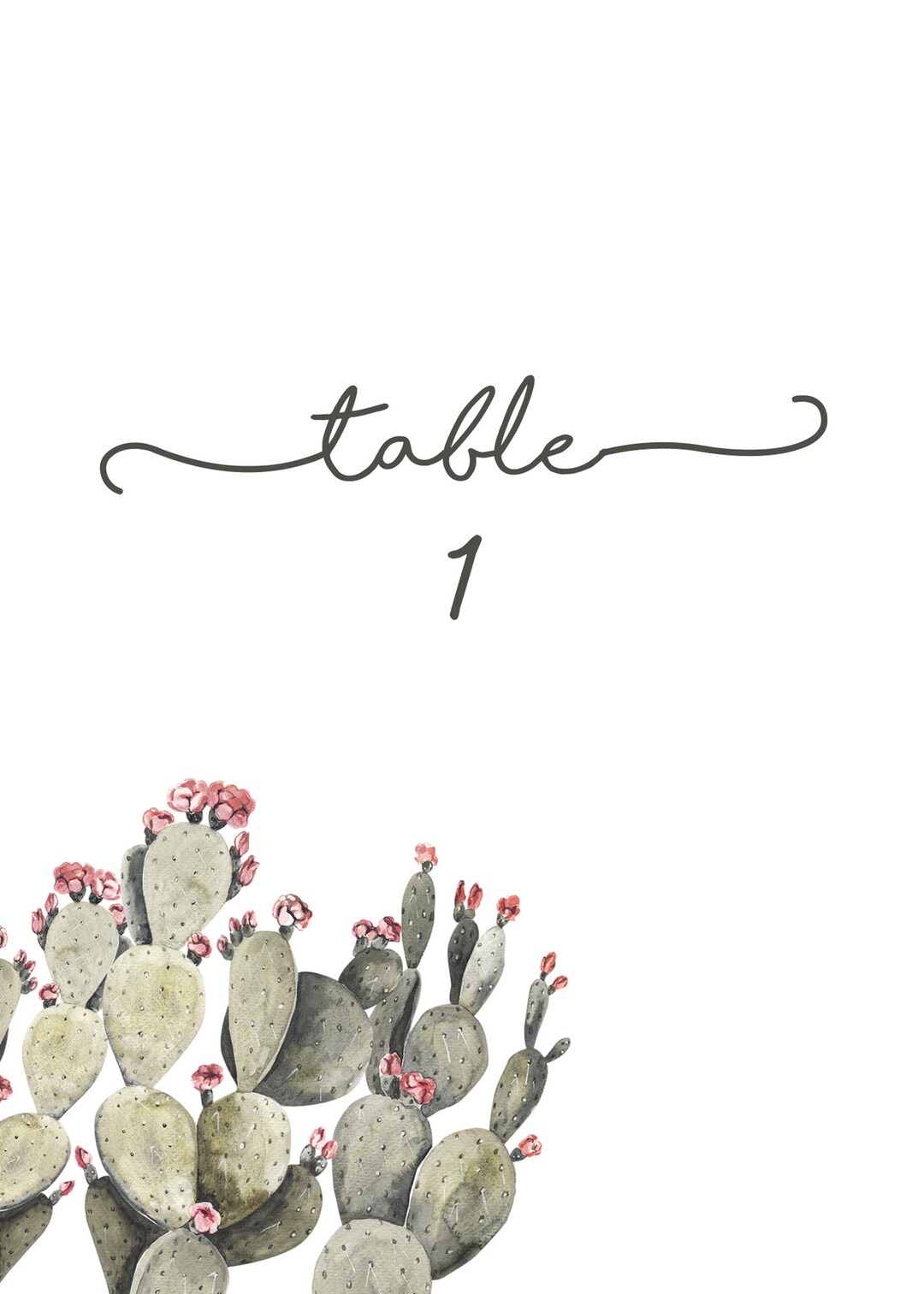 Table Numbers Printable, Table Numbers, Wedding Table Numbers ...
