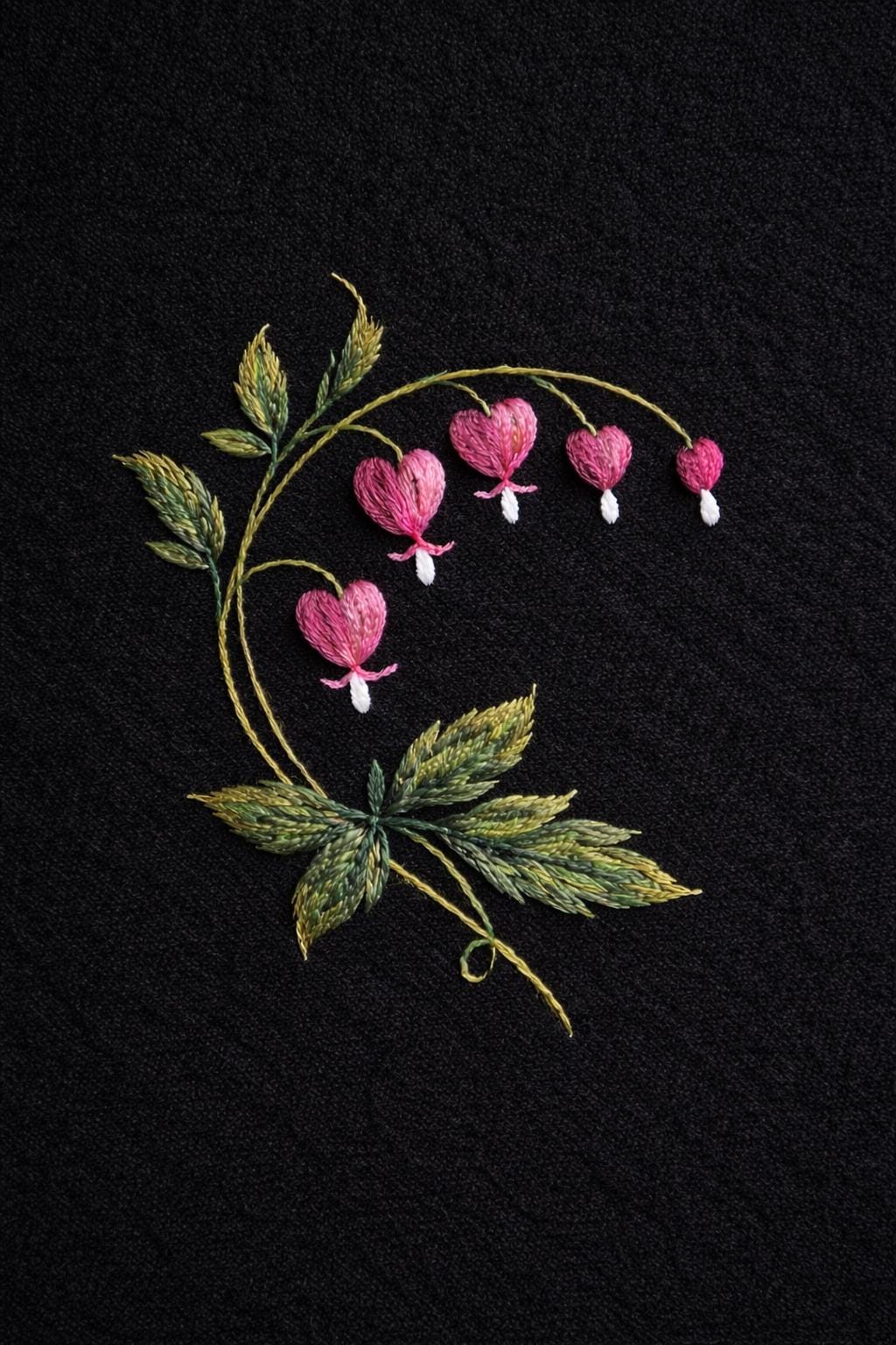 Bleeding Heart Flower Embroidery Pattern – Muhu Inspired Line Art (PDF ...