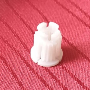 Adattatore Grohe Moen Chateau Crystal, inserto a scatto bianco a 16 denti, ricambio per rubinetto, pomello per mandrino a scomparsa da 16 mm o 18 mm, pezzo NOS