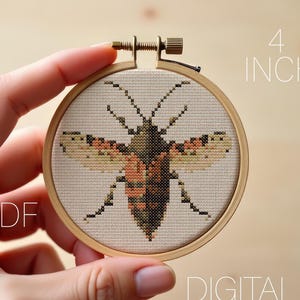 10 Realistic Cockroach Cross Stitch Patterns | Mini Insect Embroidery PDF | Gothic Decor (Digital Download)