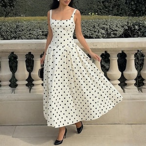 Polka Dot Vintage Wedding Dress - Etsy