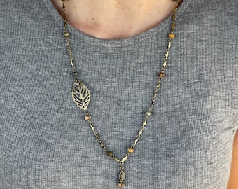 Picasso Jasper Necklace & Earring Set