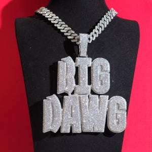 Custom Iced Out Name Necklace, 12MM Cuban Chain, Personalized Initial Necklaces, Icy Number /Letter Jewelry, Gifts For Him/Her