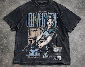 Maglietta Resident Evil Requiem Jill Valentine, maglietta grafica del gioco horror, maglietta Resident Evil, felpa con cappuccio Zombie Survival, regalo unisex.