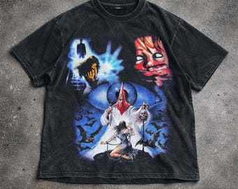 Okkultes Gothic Vintage gewaschenes Shirt, Dark Fantasy Grafik T-Shirt, Horror Art Shirt, Streetwear Hoodie Sweatshirt, Unisex Geschenk.