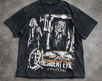 Resident Evil Requiem Zombie Shirt, Horror Spiel Grafik T-Shirt, Resident Evil Shirt, Überleben Horror Hoodie Sweatshirt, Unisex Geschenk.