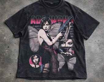 Koszulka z kapturem Resident Evil Ada Wong, bluza unisex, koszulka dla graczy, gadżety z gier wideo, gadżety z gier biologicznych i horrorów, grafika fanowska.