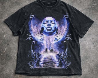 Ätherisches Vintage Shirt, surreales Grafik-T-Shirt, dunkles ästhetisches Shirt, spirituelle Kunst Hoodie-Sweatshirt, Unisex Geschenk.
