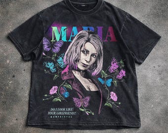Madia Vintage Washed T-Shirt, Pop Aesthetic Graphic Tee, Artist Style Shirt, Y2K Hoodie Sweatshirt, Unisex Gift.
