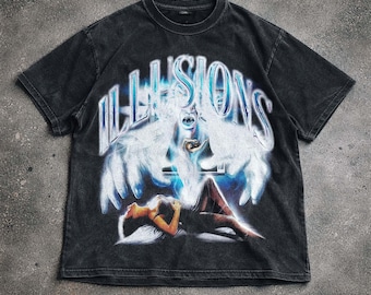 Surreal Alptraum Vintage gewaschenes Shirt, Psychologischer Horror Grafik T-Shirt, Illusion Art Shirt, dunkle Ästhetik Hoodie Sweatshirt, Unisex Geschenk.