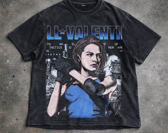 Resident Evil Requiem Jill Valentine T-Shirt, Horror Game Graphic Tee, Resident Evil Shirt, Zombie Survival Hoodie Sweatshirt, Unisex Gift.