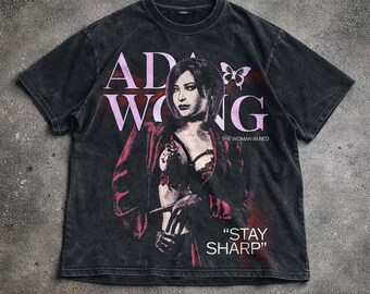 Koszulka z kapturem Resident Evil Ada Wong, bluza unisex, koszulka dla graczy, gadżety z gier wideo, gadżety z gier biologicznych i horrorów, grafika fanowska.