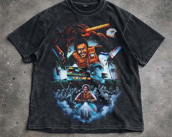Filmisches Vintage T-Shirt, Actionszene-Grafik-T-Shirt, Retro-Film-Stil-Shirt, Streetwear-Hoodie-Sweatshirt, Unisex Geschenk.
