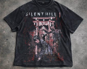 Silent Hill Vintage Shirt, Horror Spiel Grafik T-Shirt, Survival Horror Shirt, Gaming Hoodie Sweatshirt, Unisex Geschenk.