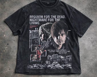 Resident Evil Requiem T-Shirt, Leon Kennedy Graphic Tee, Survival Horror Game T-Shirt, Unisex Hoodie Sweatshirt, Gamer Gift.