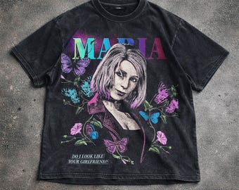 Maglietta Madia Vintage Washed, maglietta grafica in stile pop, maglietta da artista, felpa con cappuccio Y2K, regalo unisex.