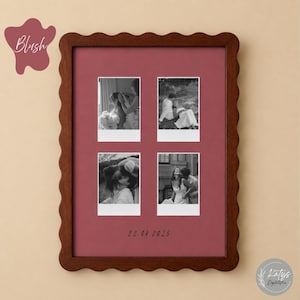 Personalized Polaroid Photo Collage Print, Friends, Couples, Family | Dog Keepsake | Memory Photo Frame Gift | Family Keepsake Wall Art