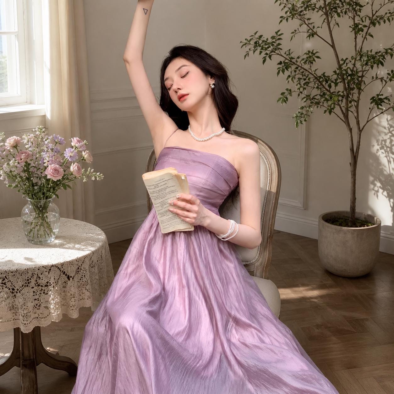 Lilac Wedding Guest Dress - Etsy