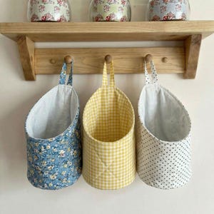 Naaipatroon gewatteerde stoffen peulen |  Stoffen opbergdoos | Beginnersvriendelijke pdf- en videotutorial (A4/A0/Letter)