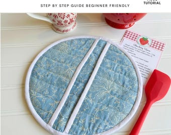 Quilted Oven Mitt Sewing Pattern |  Easy Sewing Project |  Beginner-Friendly (PDF download)